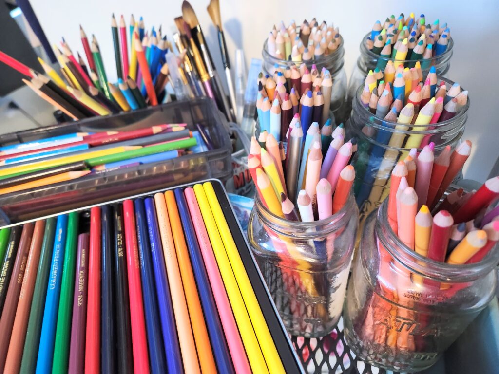 hoarding colored pencils juli rox art