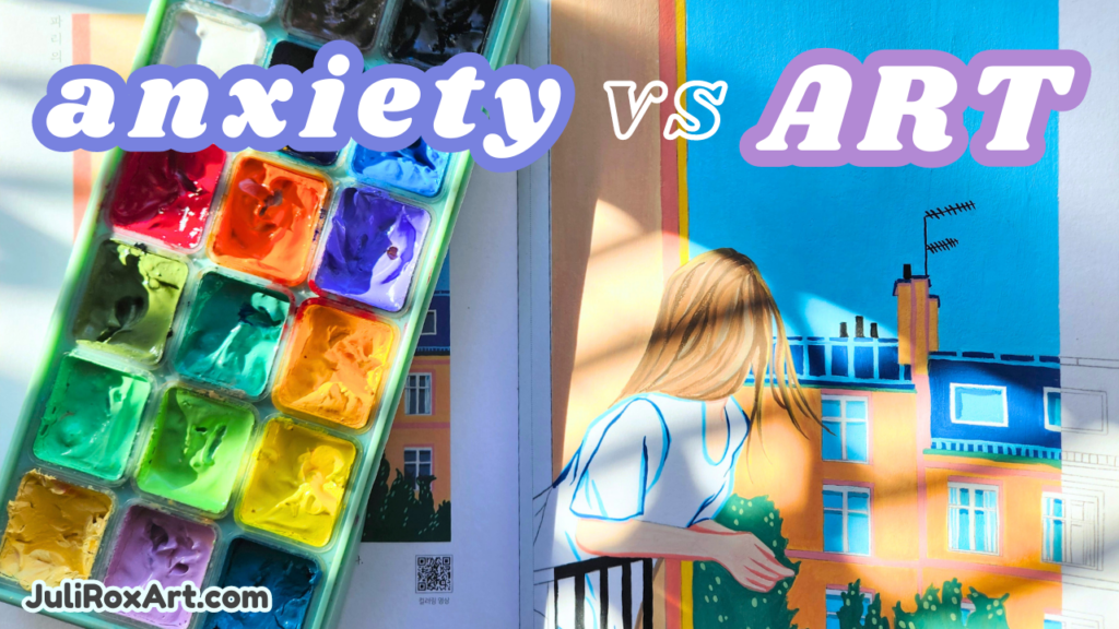 Anxiety vs Creativity too stressed to paint
